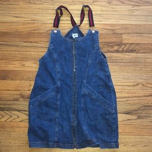 DENIM JUMPSUIT DRESS WITH POCKETS
